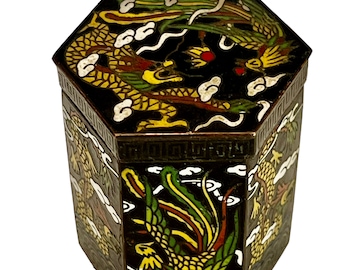 Chinese Cloisonné Box - Etsy