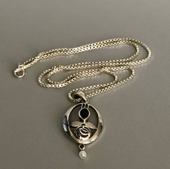 Roy Rose Jewelry Sterling Silver Alpha Sigma Alpha Heart Pendant