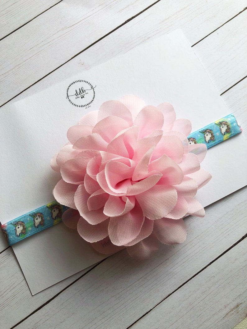 girls pink hair bow newborn headbands and bows toddler hair bows unicorn headband girls headband Unicorn hair bow