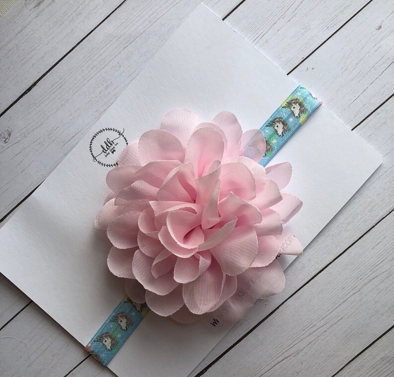 girls pink hair bow newborn headbands and bows toddler hair bows unicorn headband girls headband Unicorn hair bow