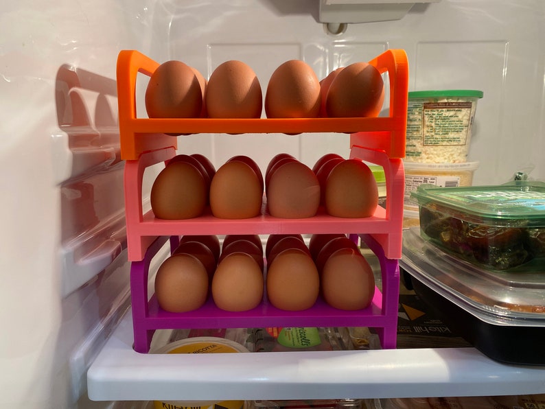 Stackable Egg Holder 3D Printed Dozen Egg Holder Multiple Etsy