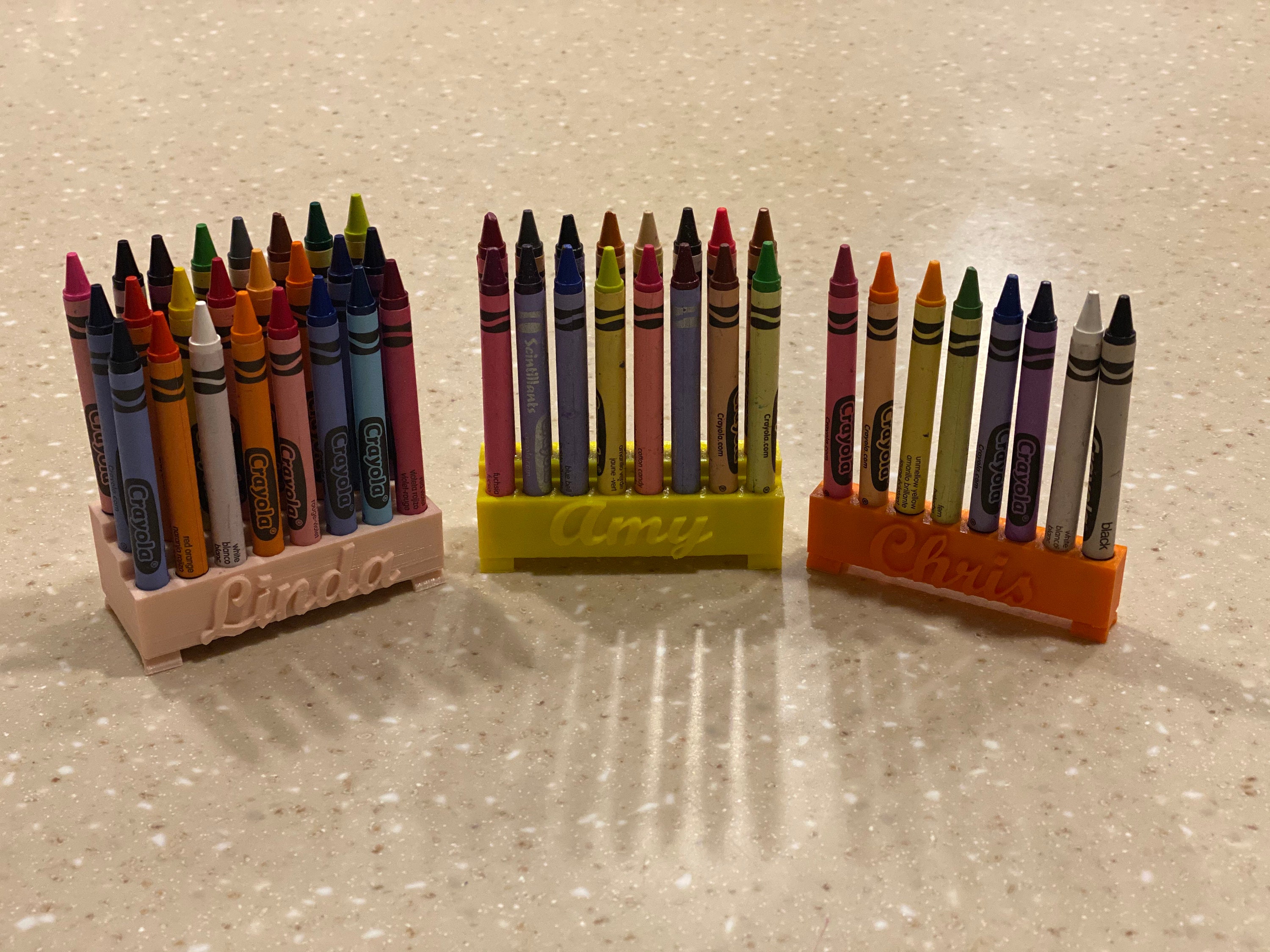 Crayon Holder for 48 Crayons by bitsplusatoms, Download free STL model
