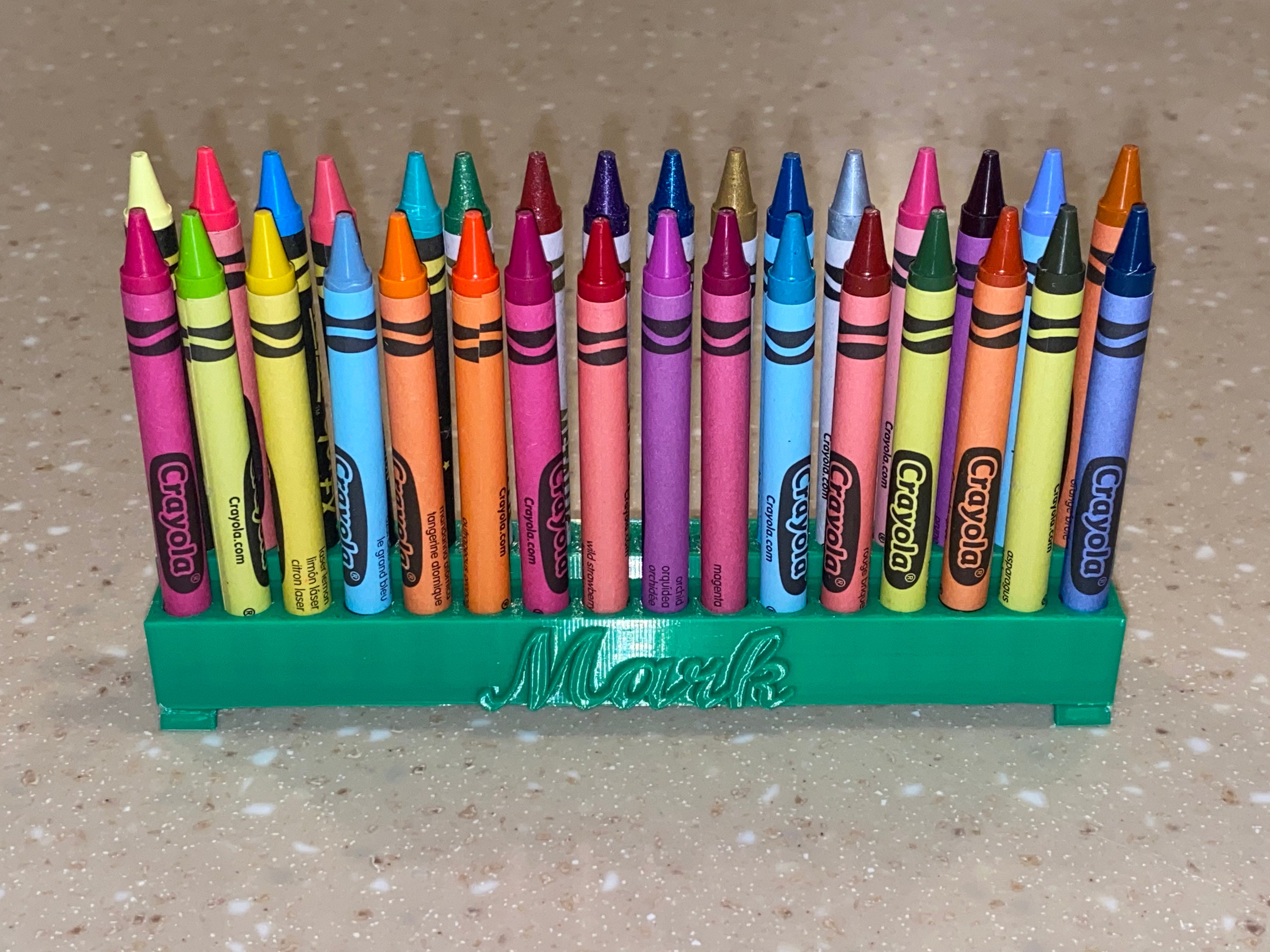 Custom Crayon Stands With Name 3D Printed Crayon Holder Crayon Display 
