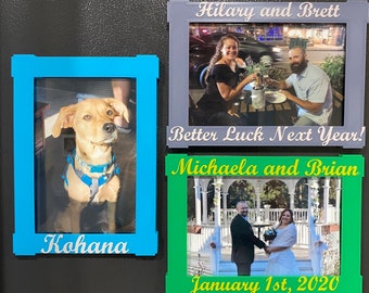 Custom Magnetic Picture Frame 3D Printed 5x7 inches | Photo Frame | Landscape or Portrait | Picture Included | Glass Cover