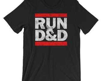 RUN DND Dungeon Game Tabletop RPG Unisex Shirt