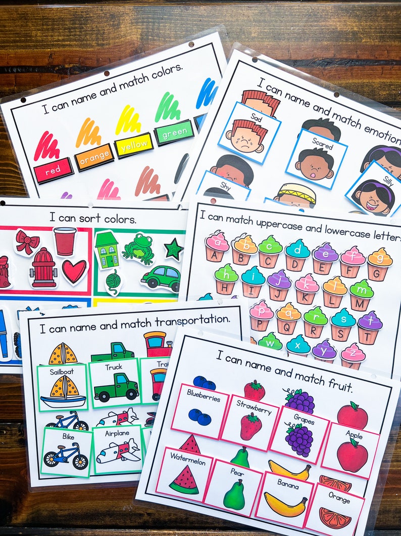 BUILD YOUR OWN Learning Binder, Toddler Busy Binder, Preschool Learning ...