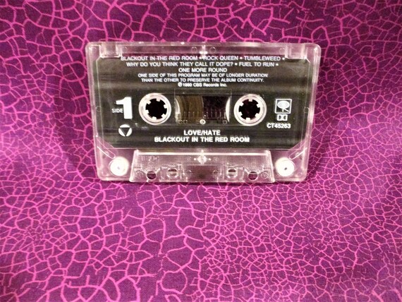 Love Hate Black Out In The Red Room Cassette Tape Cbs Records 1990