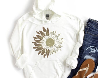 Sunflower Botanischer Hoodie - Florale Sweatshirts für Sie