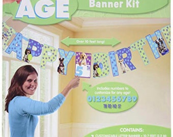 Puppy Dog Banner, Puppy Dog Birthday, Puppy Banner Kit, Puppy Party Banner, Party Banner, Puppy Dog Birthday Decorations