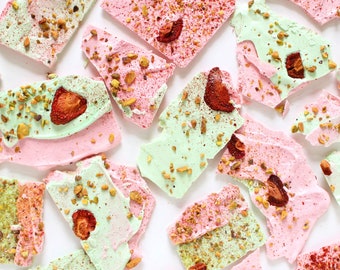 Strawberry Pistachio Meringue Bark - Favor - Gift - Wedding - Shower - Thank You - Birthday - Spring - Mother's Day