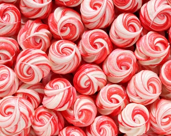 Peppermint Meringue Cookies - Meringue Cookies - Party Favor - Peppermint - Thank You - Birthday -  Spring - Mothers Day