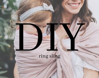 diy ring sling gathered shoulder