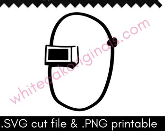 Welding Hood cut file & PNG printable