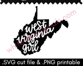 WV Girl cut file & PNG printable