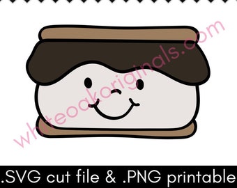 S'More SVG cut file & PNG printable