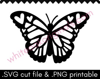 Butterfly cut file & PNG printable