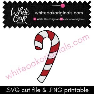Candy Cane, Candy Cane Heart SVG cut file & PNG printable BUNDLE