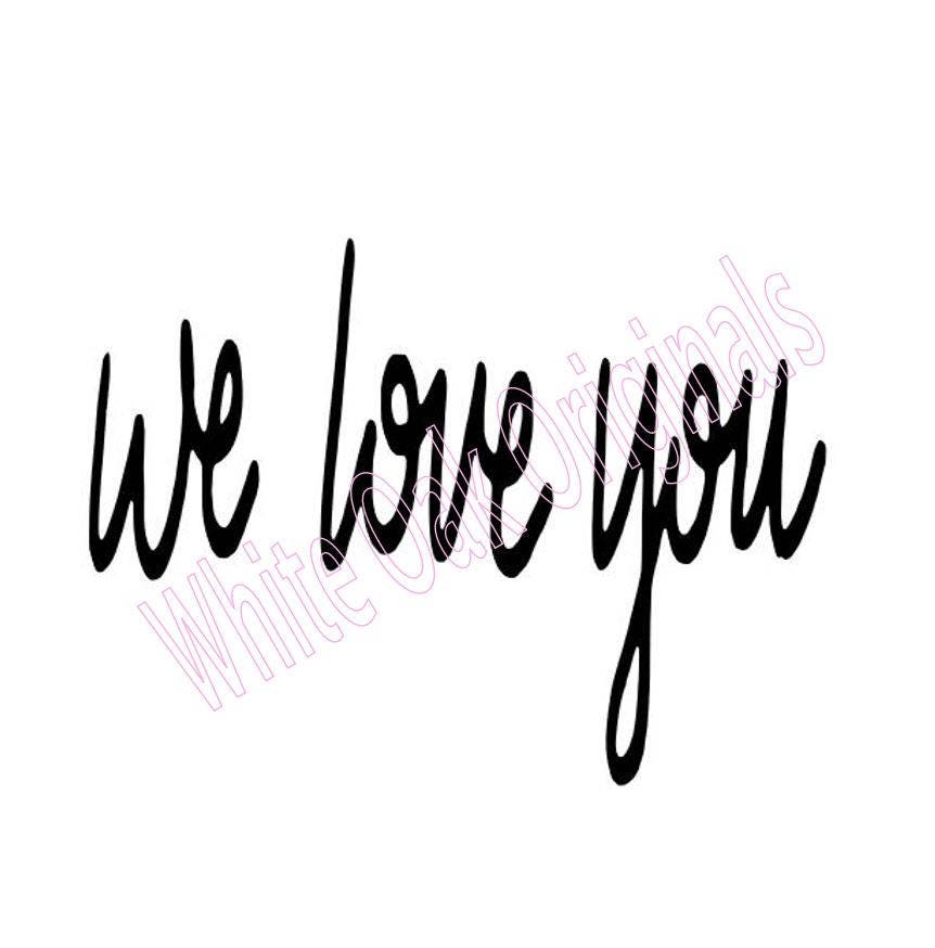 Download we love you svg | Etsy