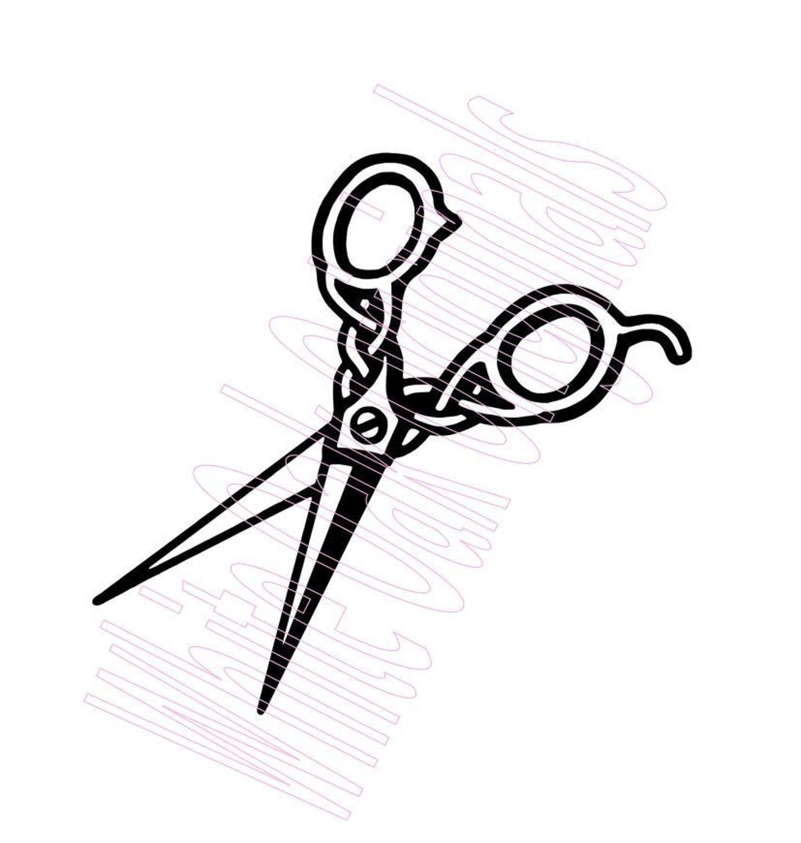 Hair Cutting Shears svg cut file & jpg printable Etsy