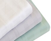 DTY Bedding Premium Dobby Weave Bamboo Sheets, Luxuriously Soft and Comfortable 4-Piece Dobby Check Sheet Set, 100 Bamboo Viscose
