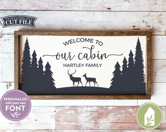 Download Free Svg Files Welcome To Our Porch Svg Last Name Svg Deer Svg Etsy SVG Cut Files
