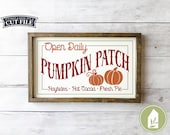 SVG Files, Pumpkin Patch SVG, Fall svg, Autumn Sign svg, SVGs for Signs, Cutting Files, Cricut, Silhouette, Commercial Use, Digital File