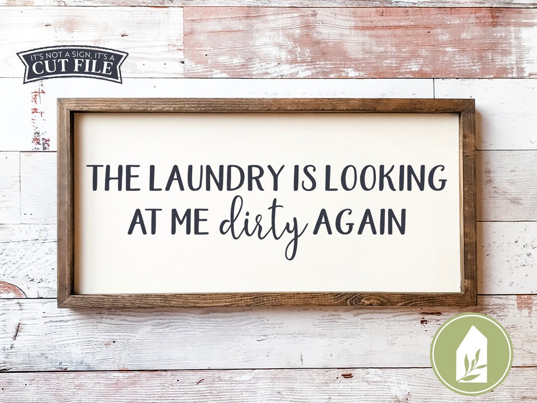 The Laundry is Looking at Me Dirty Again SVG Files Farmhouse - Etsy
