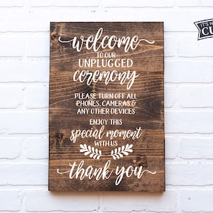 Unplugged Hochzeit svg, Unplugged Zeremonie svg, Rustikale Hochzeit svg, Hochzeit svg, Bauernhaus-Hochzeit SVG, kommerzielle Nutzung, Digital Cut Files
