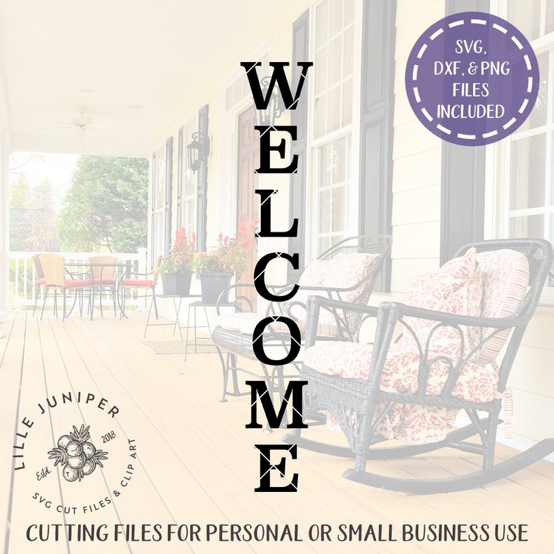 Download Welcome Sign SVG Tall Welcome svg Vertical Welcome Sign ...