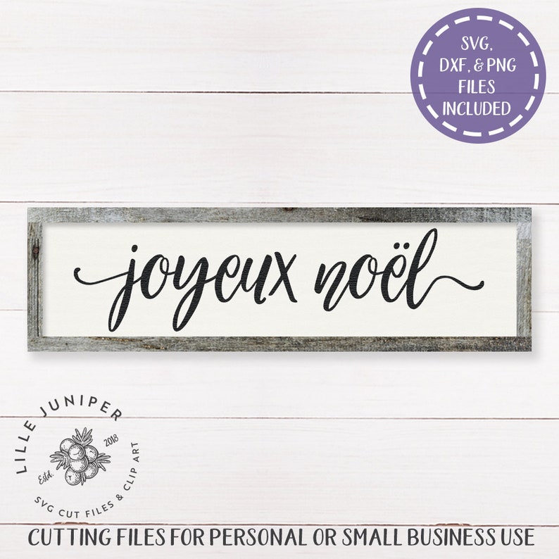 Joyeux Noel svg SVG Files Rustic Christmas svg Wood Sign ...