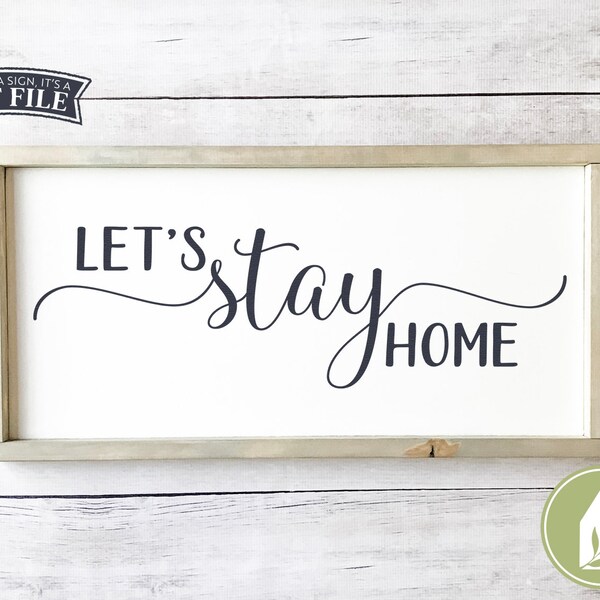 Lets Stay Home - Etsy