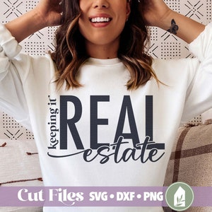 Mantendo arquivos SVG de imóveis, arquivos de corte, SVG engraçado de agente imobiliário, uso comercial, arquivos de corte digital