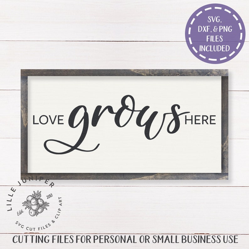 Download Love Grows Here svg Family svg SVG Files Farmhouse Cut | Etsy