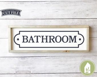 Vintage Bathroom SVG Files, Farmhouse Bathroom svg, CNC Files, Commercial Use, Digital Cut Files