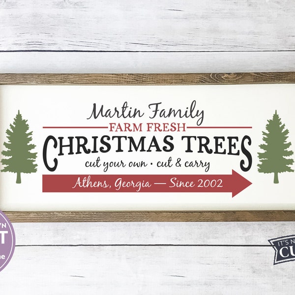 Family Christmas Farm SVG, Family Name svg, Last Name svg, Commercial Use, Digital Cut Files