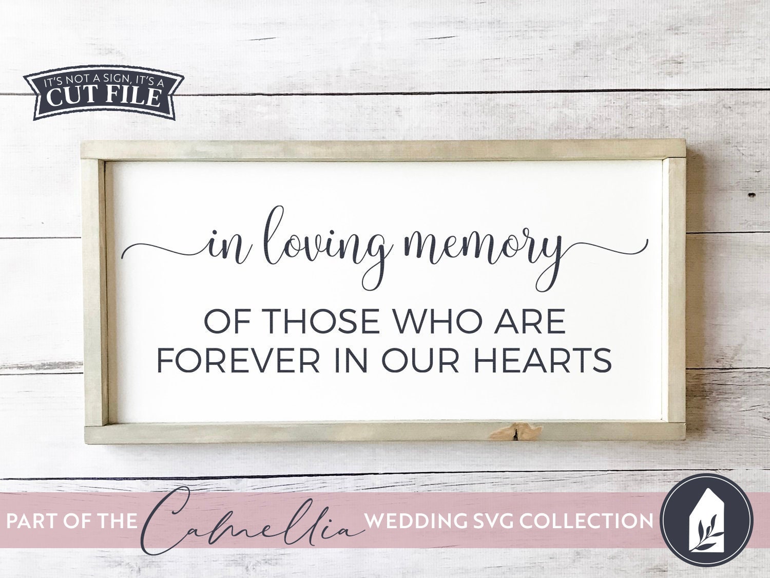 Download Svg Files In Loving Memory Forever In Our Hearts Memorial Etsy