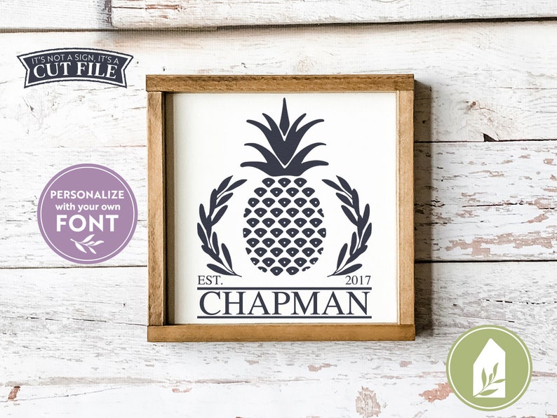 Download Pineapple SVG Family Est svg Family Name svg Last Name svg | Etsy