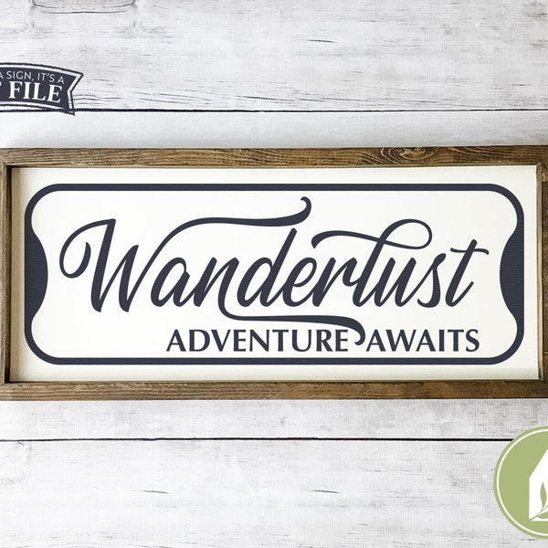 SVG files, Wanderlust svg, Adventure Awaits Cutting Files, Travel svg, RV svg, Camping svg, Commercial Use, Instant Download