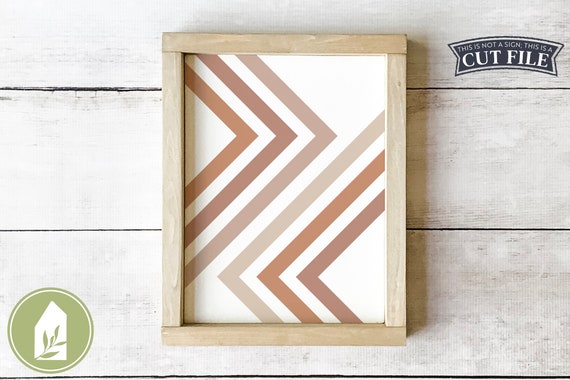 Digital Cut Files Commercial Use Boho Abstract SVG Files Wood Sign SVG
