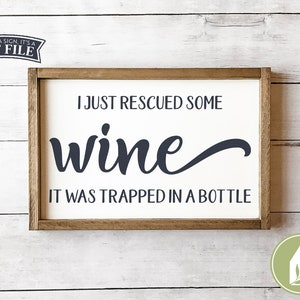 Je viens de sauver des fichiers SVG de vin, svg drôle de vin, ferme svg, fichiers de découpe à usage commercial, téléchargement immédiat