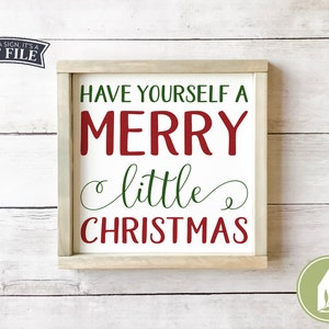 Farmhouse Christmas svg, Tenha um Feliz Natal, Arquivos SVG, SVG rústico, DXF, Feriados svg, Uso comercial, Arquivo digital