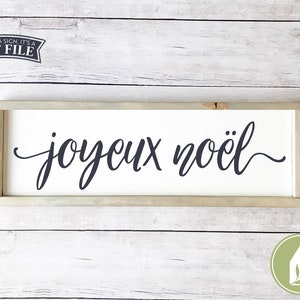 Joyeux Noel svg, SVG Files, Rustic Christmas svg, Farmhouse Cut Files, Wood Sign svg, Commercial Use, Digital File