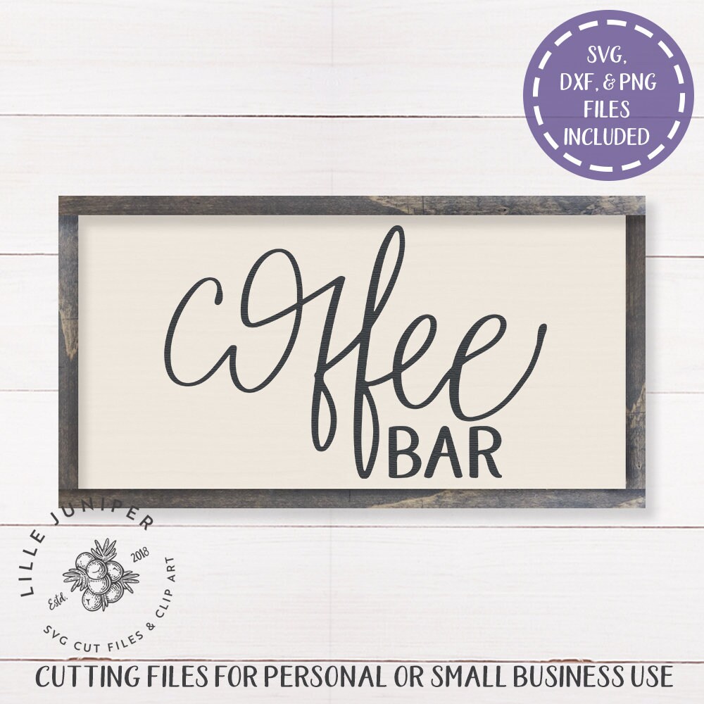Download Coffee Bar svg Kitchen svg Home svg Rustic svg SVGs for | Etsy