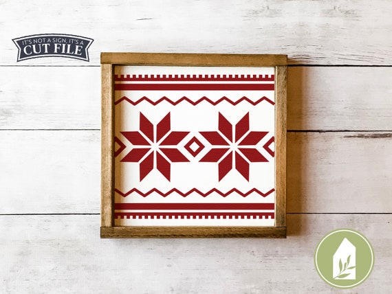 Download Svg Files Nordic Pattern Svg Farmhouse Christmas Etsy