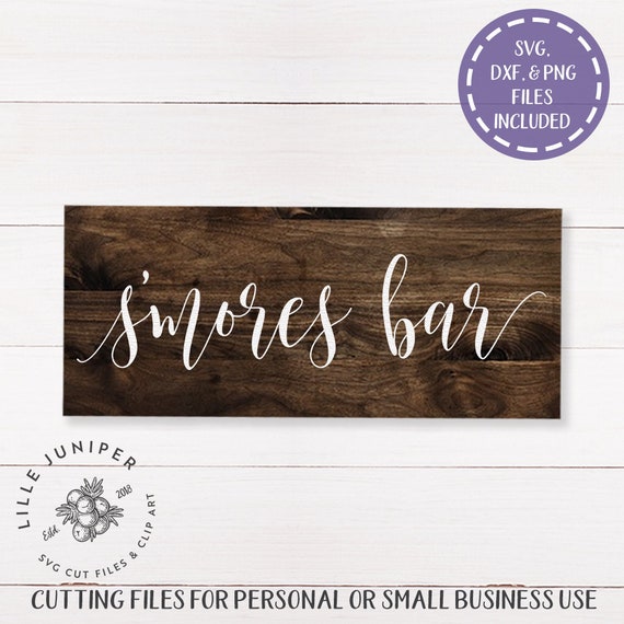 Download S Mores Bar Svg Wedding Sign Svg Wedding Reception Svg Etsy