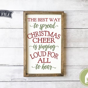 FILE SVG, Christmas Cheer SVG, Winter SVG, File di taglio, File di taglio della fattoria, Uso commerciale, Download istantaneo