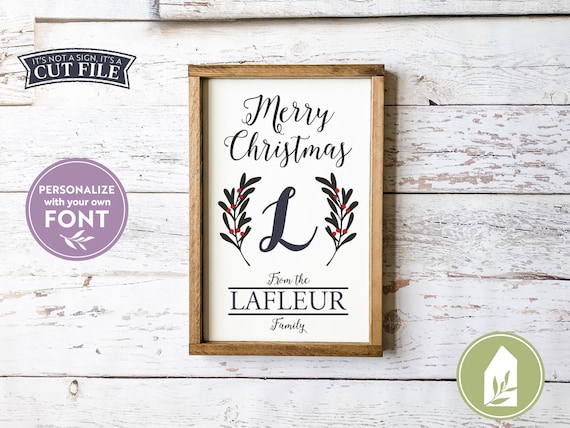 Download Christmas Last Name Svg Merry Christmas Svg Family Name Sign Etsy PSD Mockup Templates