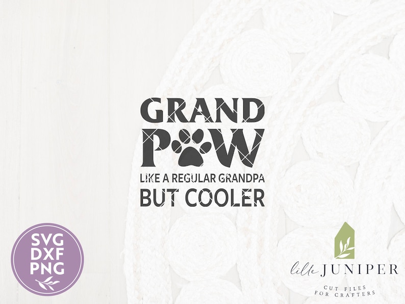 Download Grand Paw SVG Files Grandpa Cutting Files Father's Day | Etsy