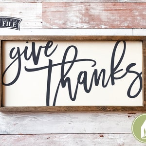 Give Thanks svg, Thanksgiving svg, Oversized SVG, Home svg, Rustic Cut Files, SVG Files, Commercial Use, Digital File