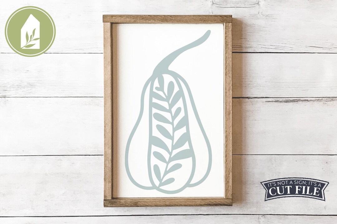 SVG FILES, Gourd Sign SVG, Botanical Svg, Fall Svg, Autumn Svg, Svgs